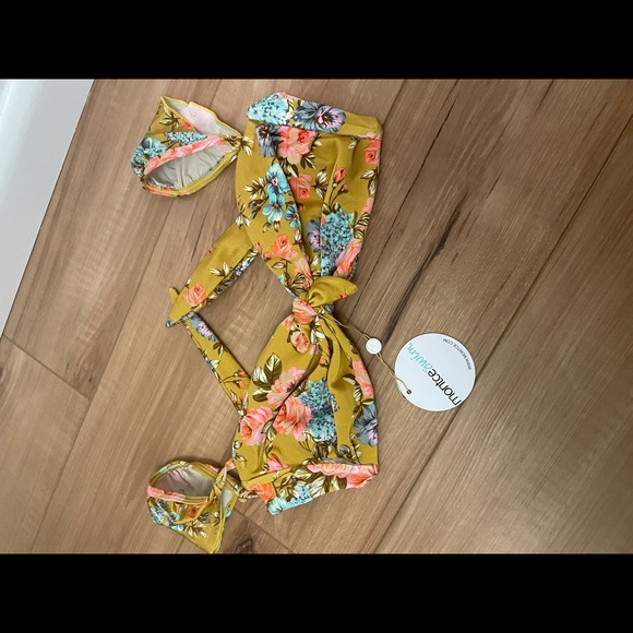 Montce swim Gold floral cabana top - Picture 4 of 4